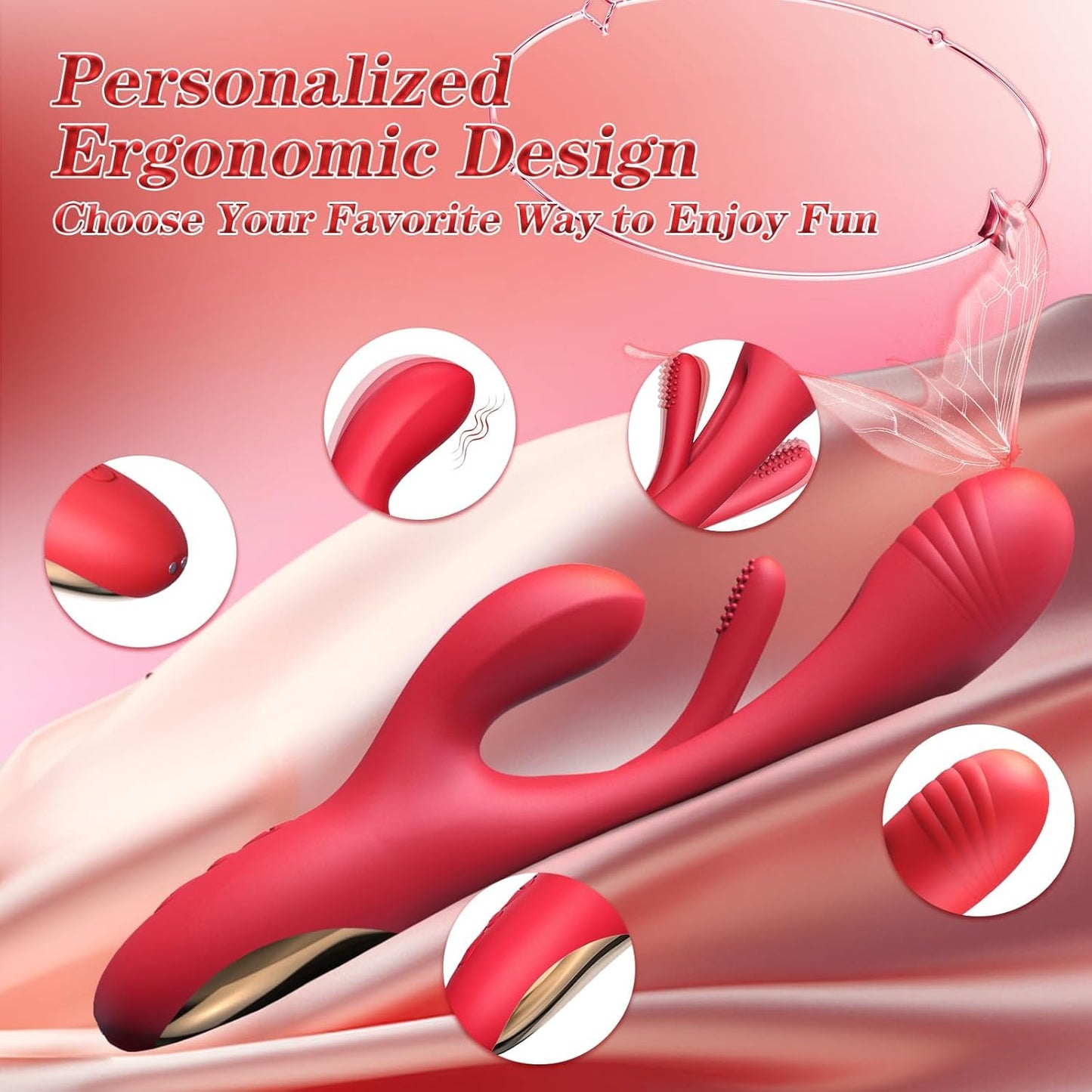 Vibrator Massager, Foot Hand Neck Back Head Massage Vibrating Portable Waterproof