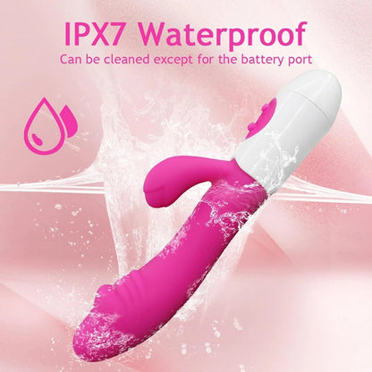 Vibrator Massager,Handheld Body Cellulite Foot Hand Neck Back Head Massage Vibrating Portable Waterproof 30 Speeds Silicone Muscle Sport Recovery