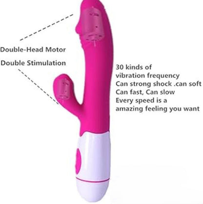 Vibrator Massager,Handheld Body Cellulite Foot Hand Neck Back Head Massage Vibrating Portable Waterproof 30 Speeds Silicone Muscle Sport Recovery