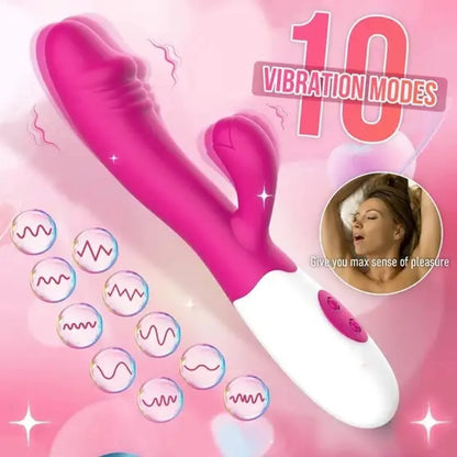 Vibrator Massager,Handheld Body Cellulite Foot Hand Neck Back Head Massage Vibrating Portable Waterproof 30 Speeds Silicone Muscle Sport Recovery